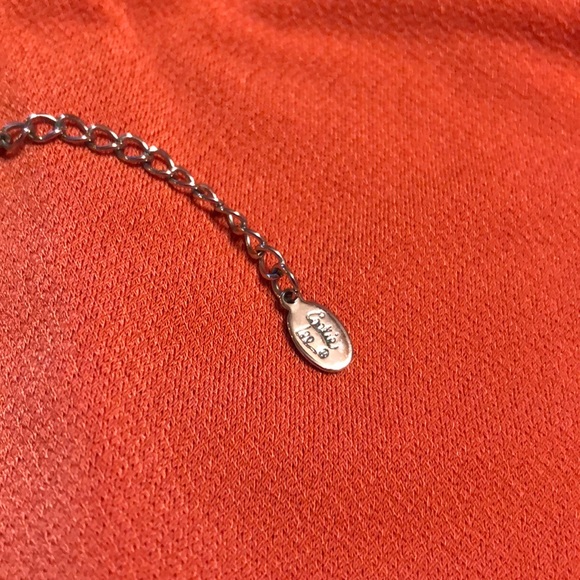 Cookie lee fashion necklace gray iridescent stones - Picture 3 of 4